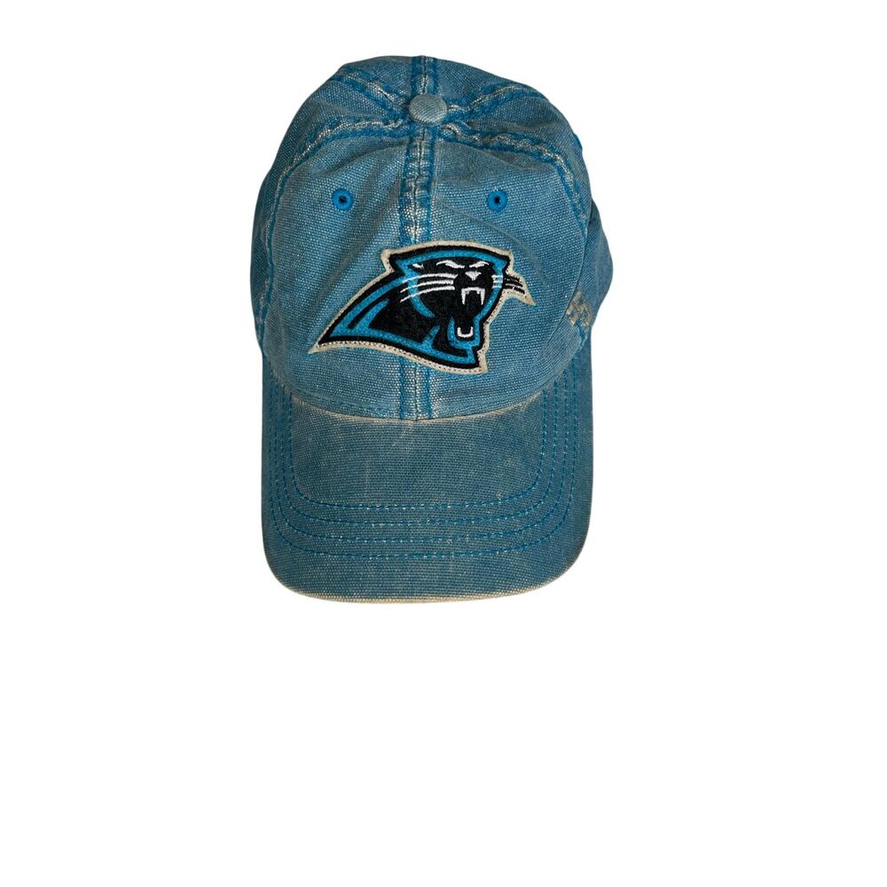 vintage-style item is a Carolina Panthers 1995 Inaugural Season Hat light denim
